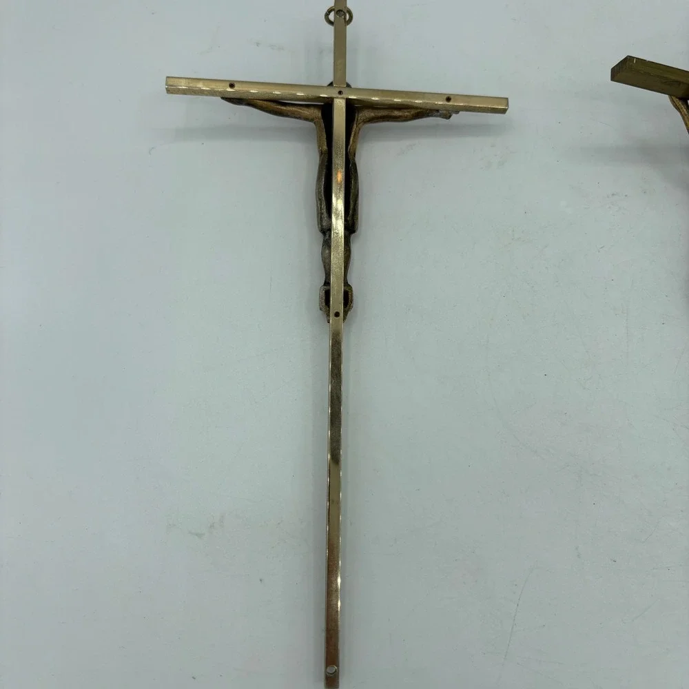 Crucifix Wall Crosses Lot of 2 Religious Decor Church Home 9.75